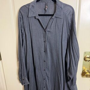 Melissa McCarthy Denim Blue Shirt